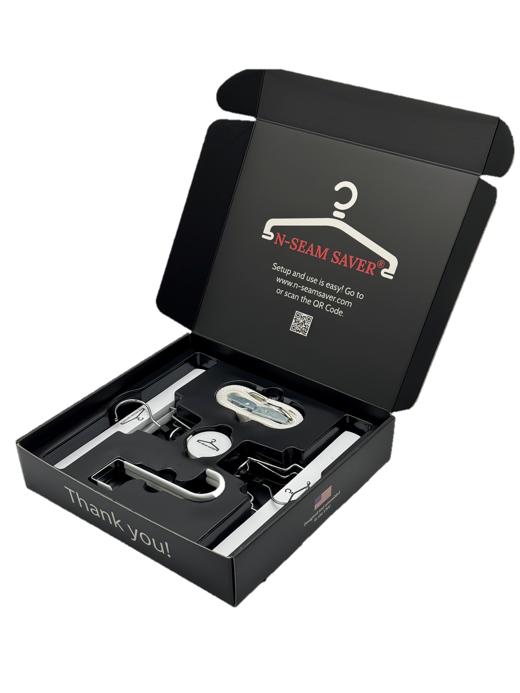 Official N-Seam Saver kit in its presentation box